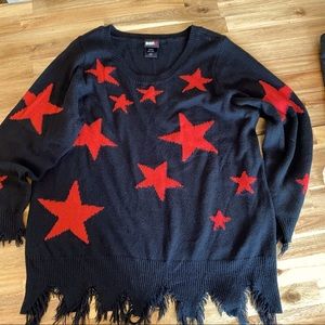 Torrid Her Universe DC Birds of Prey Harley Quinn Black and Red Sweater ⭐️